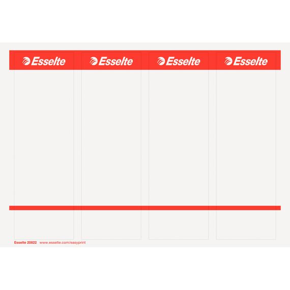 Etichete printabile pentru biblioraft de 7,5cm, 40 buc/set, ESSELTE - 2Papet