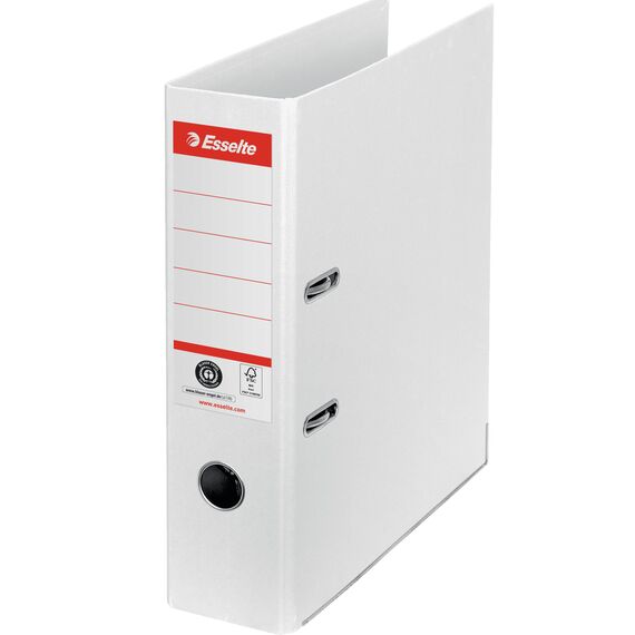 Biblioraft carton reciclat, 7.5 cm ESSELTE Nr. 1 Power, ALEGE CULOAREA: Alb - 2Papet