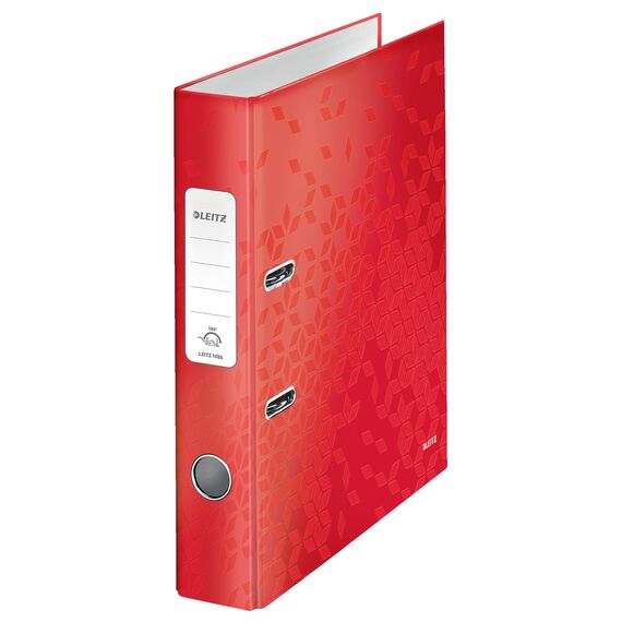 Biblioraft plastifiat 5.2 cm, deschidere 180 grade, LEITZ WOW, ALEGE CULOAREA: Rosu - 2Papet