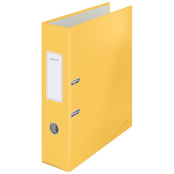 Biblioraft plastifiat 8cm, deschidere 180 grade, LEITZ Cosy, ALEGE CULOAREA: Galben - 3Papet