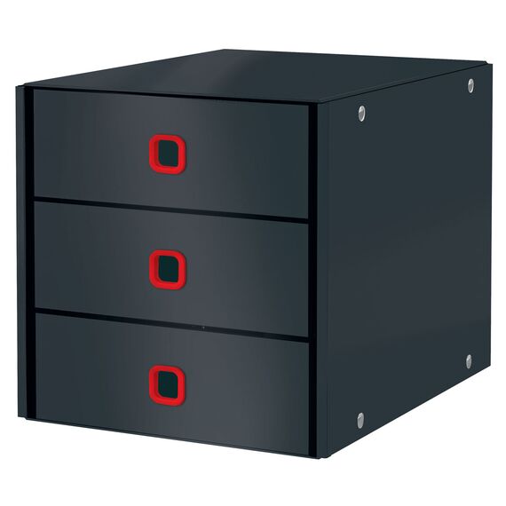 Suport documente birou 3 sertare, LEITZ Cosy Click&Store, ALEGE CULOAREA: Gri antracit - 2Papet