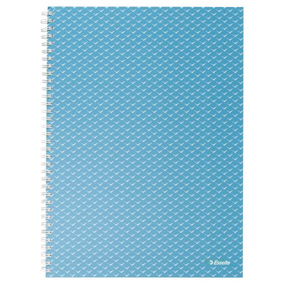 Caiet A4 cu spirala, dictando, coperta carton, 80 file, 80g/mp, ESSELTE Colour Breeze, ALEGE CULOAREA: Albastru - 2Papet