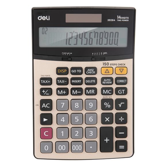Calculator de birou cu 14 digits, DELI Metal 39264 - Papet