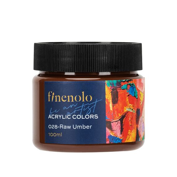 Culoare acrilica, 100 ml, DELI Finenolo, ALEGE CULOAREA: Maro ars - 2Papet