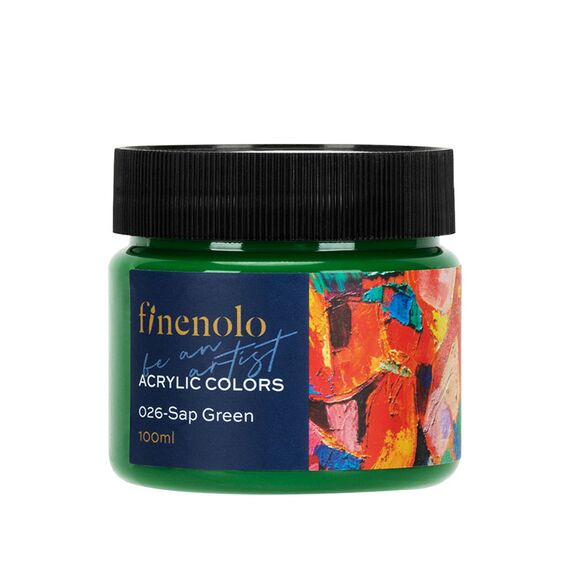 Culoare acrilica, 100 ml, DELI Finenolo, ALEGE CULOAREA: Verde padure - 2Papet