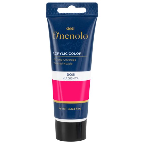 Culoare acrilica, 75 ml, DELI Finenolo, ALEGE CULOAREA: Roz - Papet