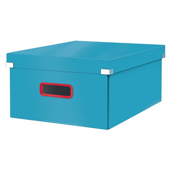 Cutie depozitare cu capac si manere 482 x 369 x 200 mm, pliabila, LEITZ Cosy, ALEGE CULOAREA: Albastru - 2Papet