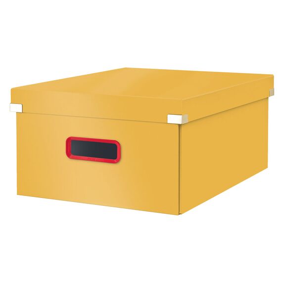Cutie depozitare cu capac si manere 482 x 369 x 200 mm, pliabila, LEITZ Cosy, ALEGE CULOAREA: Galben - 2Papet