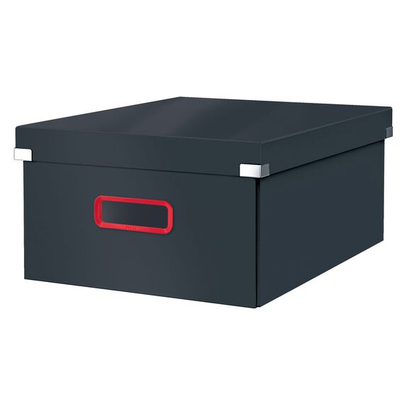 Cutie depozitare cu capac si manere 482 x 369 x 200 mm, pliabila, LEITZ Cosy, ALEGE CULOAREA: Gri antracit - 2Papet
