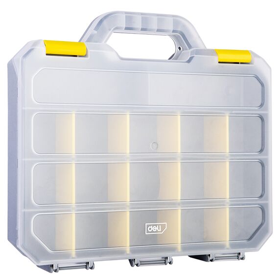 Cutie din plastic depozitare scule, medie 315 x 280 x 60 mm, DELI - Papet