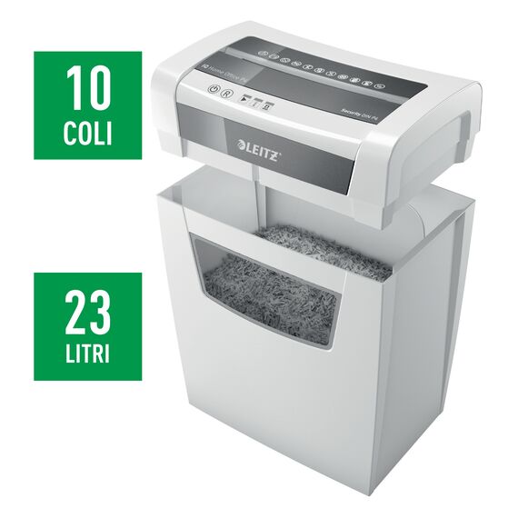Distrugator documente 10 coli, Cross-Cut, LEITZ P4 Doc IQ Home Office - 2Papet