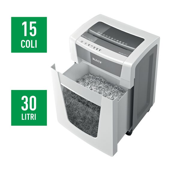 Distrugator documente 15 coli, Micro-Cut, LEITZ P5 Doc IQ Office Pro - 3Papet
