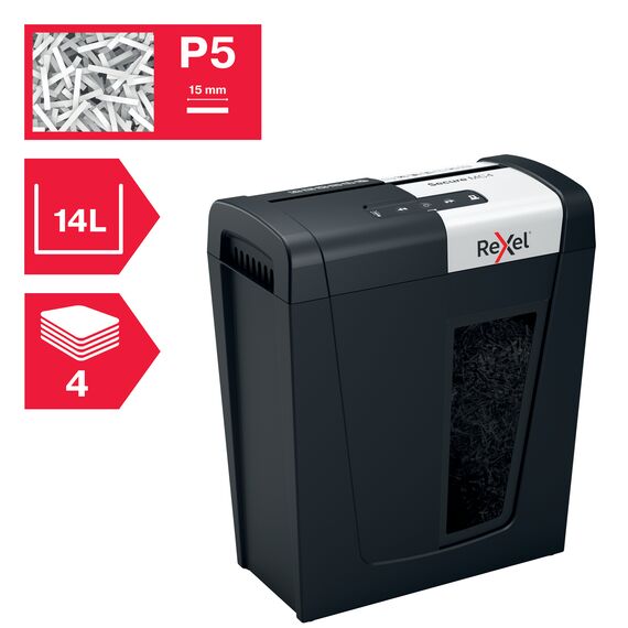 Distrugator documente 4 coli, Micro-Cut, REXEL Secure MC4 - Papet