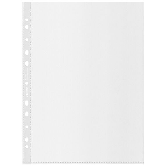 File protectie transparente, 70 microni, 100 buc/set, A4, ESSELTE Recycled - 6Papet