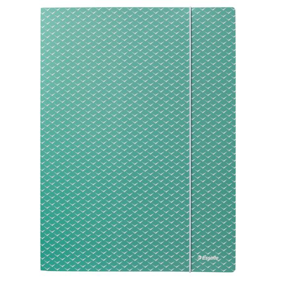Mapa A4 din carton, cu elastic, ESSELTE Colour Breeze, ALEGE CULOAREA: Verde - 2Papet