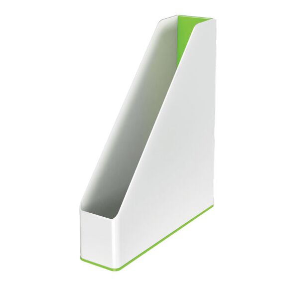 Suport vertical A4 din plastic, doua culori, LEITZ WOW, ALEGE CULOAREA: Verde - 2Papet