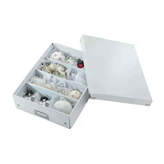 Cutie organizer medie, 370 x 281 x 100 mm, compartimentata cu eticheta, LEITZ Click&Store, ALEGE CULOAREA: Galben - 5Papet
