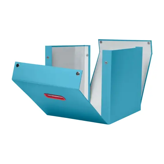 Cutie depozitare cu capac si manere 362 x 320 x 310 mm, pliabila, LEITZ Cosy, ALEGE CULOAREA: Galben - 3Papet