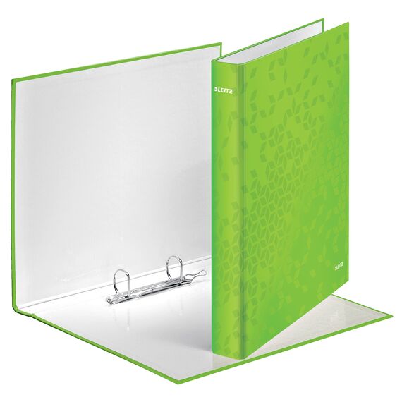 Caiet mecanic A4 cu 2 inele, 25 mm, LEITZ WOW, ALEGE CULOAREA: Verde - 2Papet