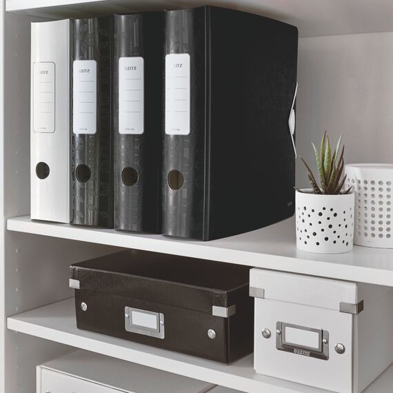Biblioraft plastifiat 8.2cm, deschidere 180 grade, LEITZ WOW Active, ALEGE CULOAREA: Negru - 4Papet