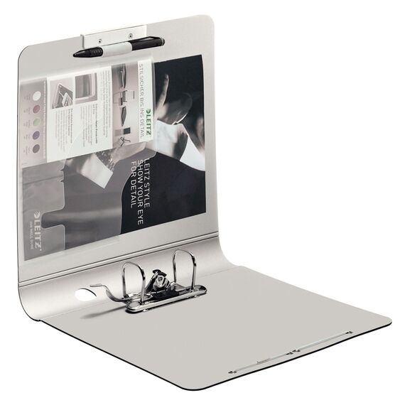 Biblioraft plastifiat 7.5cm, deschidere 180 grade, LEITZ Satin Active, ALEGE CULOAREA: Alb - 5Papet