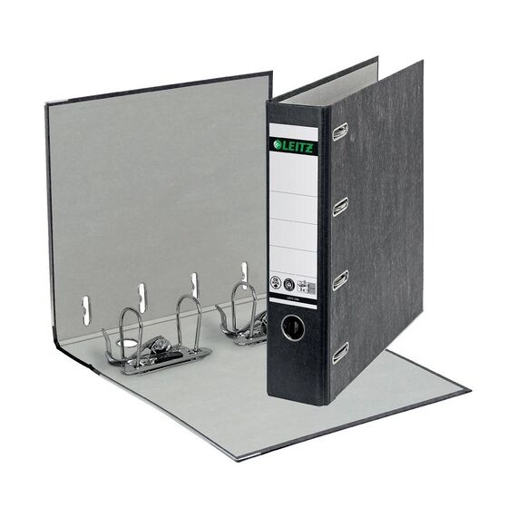 Biblioraft marmorat A5 landscape, 8cm, 2 mecanisme, deschidere 180 grade, LEITZ - Papet