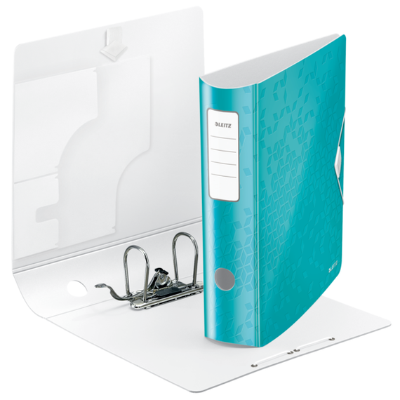 Biblioraft plastifiat 8.2cm, deschidere 180 grade, LEITZ WOW Active, ALEGE CULOAREA: Turcoaz - 3Papet