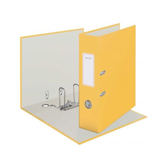 Biblioraft plastifiat 8cm, deschidere 180 grade, LEITZ Cosy, ALEGE CULOAREA: Galben - 2Papet
