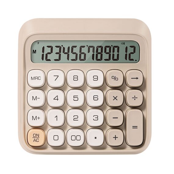 Calculator de birou cu 12 digits, DELI Retro M36, ALEGE CULOAREA: Gri - 2Papet