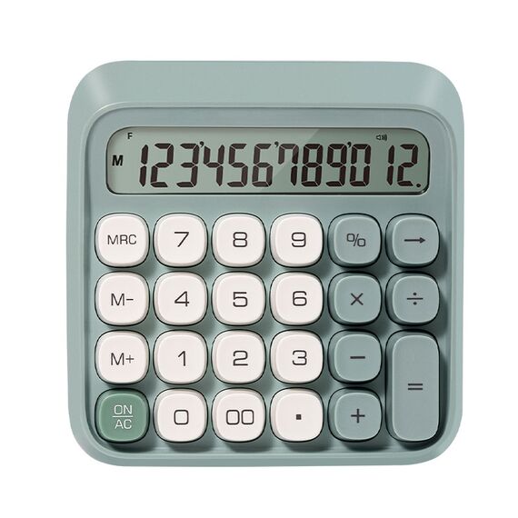 Calculator de birou cu 12 digits, DELI Retro M36, ALEGE CULOAREA: Verde - 2Papet