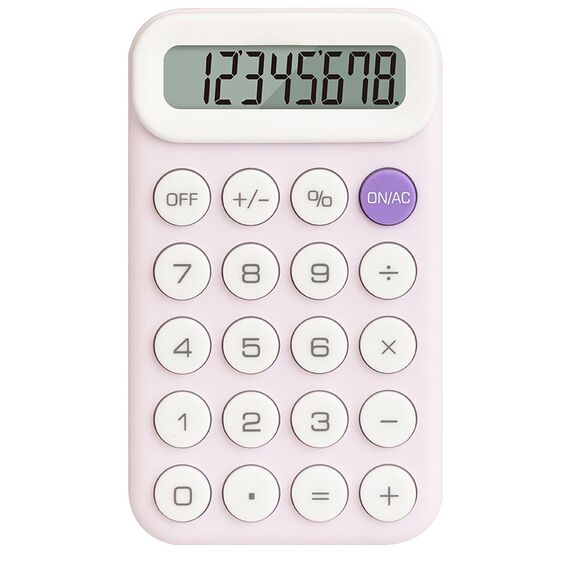 Calculator de buzunar cu 8 digits, DELI M10, ALEGE CULOAREA: Roz - 2Papet