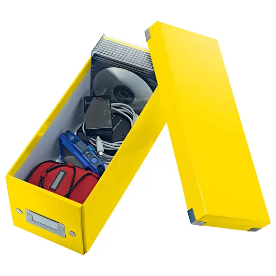 Cutie depozitare CD-uri, 352 x 143 x 136 mm, LEITZ WOW Click&Store, ALEGE CULOAREA: Alb - 6Papet