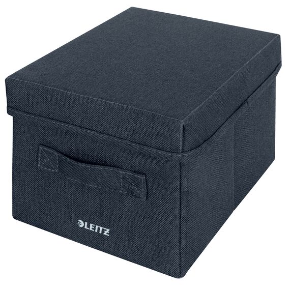 Cutie depozitare textila mica 285 x 190 x 160 mm, 2 buc/set, LEITZ Gri Carbune - Papet