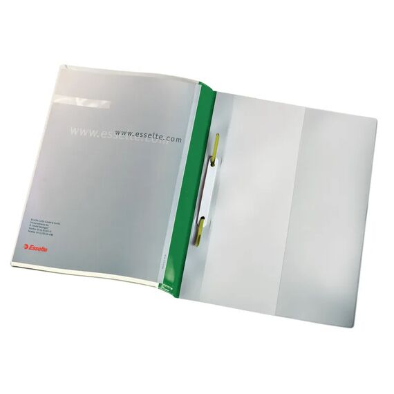 Dosar plastic cu sina, ESSELTE Panorama, ALEGE CULOAREA: Verde - 2Papet