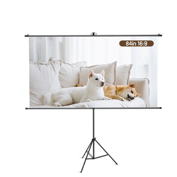 Ecran de proiectie cu trepied, 186x104.5 cm, DELI - Papet