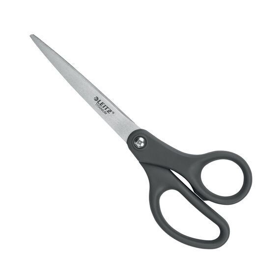 Foarfeca ergonomica 18 cm, gri, LEITZ Titanium - 6Papet