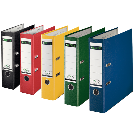Biblioraft plastifiat 8cm, deschidere 180 grade, LEITZ, ALEGE CULOAREA: Galben - Papet
