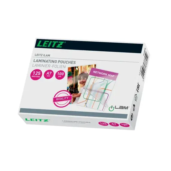 Folie laminare A7, 125 microni, 100 buc/top, LEITZ UDT - 2Papet