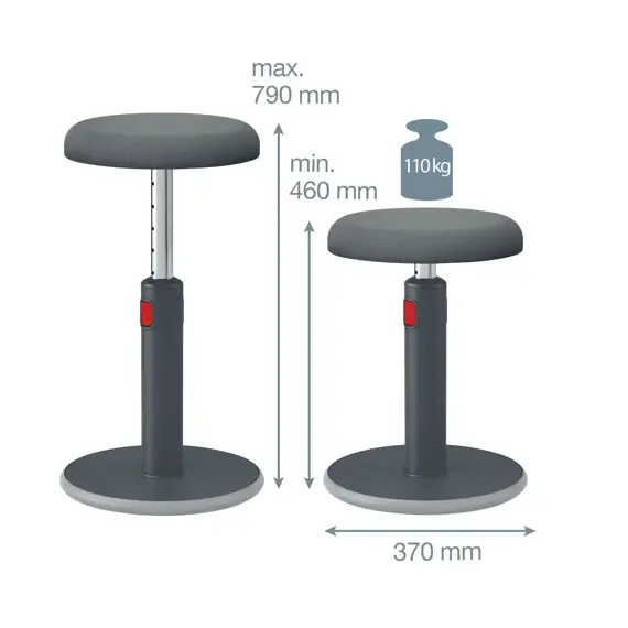 Scaun ergonomic, pozitie sezut/ in picioare, LEITZ Cosy - 3Papet