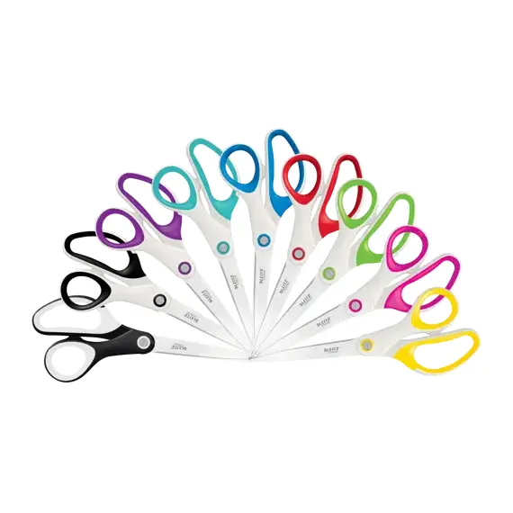 Foarfeca ergonomica 20.5 cm, LEITZ WOW Titanium, ALEGE CULOAREA: Alb - Papet