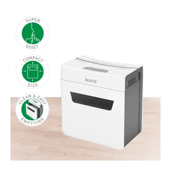 Distrugator documente 6 coli, Cross-Cut, LEITZ P4 Doc IQ Protect 6X - 8Papet