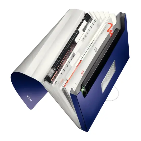 Mapa A4 extensibila cu 6 compartimente, LEITZ Style Proiect, ALEGE CULOAREA: Albastru - 5Papet