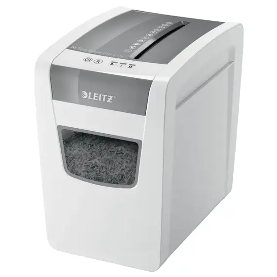 Distrugator documente 10 coli, Cross-Cut, LEITZ P4 Doc IQ SLIM Home Office - Papet