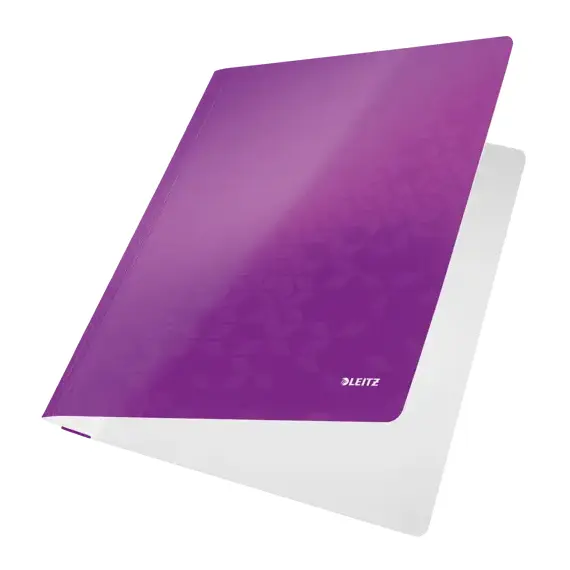Dosar carton color metalizat cu sina, LEITZ WOW, ALEGE CULOAREA: Mov - 2Papet