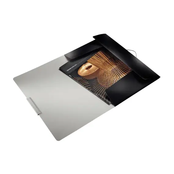 Mapa plastic A4 cu elastic, LEITZ Style Satin, ALEGE CULOAREA: Negru - 3Papet