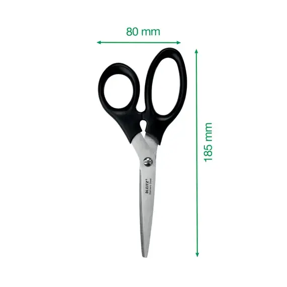 Foarfeca birou 18.5 cm, negru, LEITZ - 2Papet