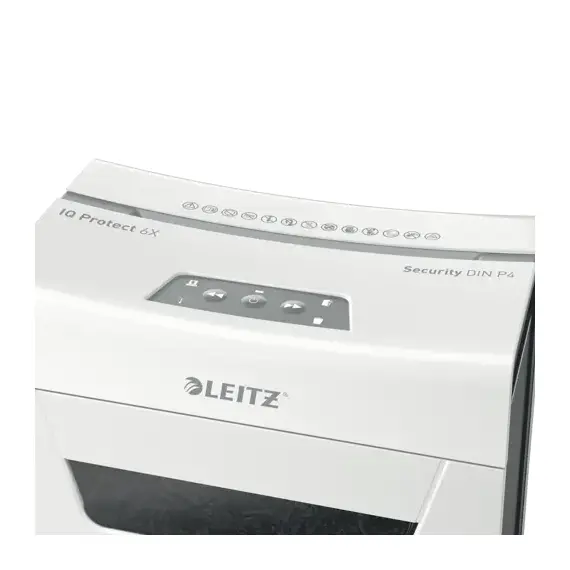 Distrugator documente 6 coli, Cross-Cut, LEITZ P4 Doc IQ Protect 6X - 9Papet