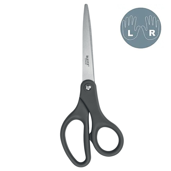 Foarfeca ergonomica 20.5 cm, gri, LEITZ Titanium - Papet