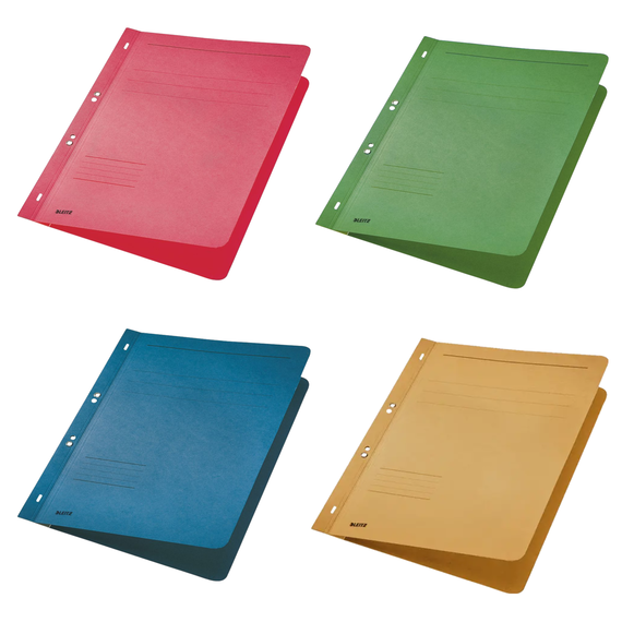 Dosar carton colorat cu capse, coperta 1/1, LEITZ, ALEGE CULOAREA: Albastru - Papet