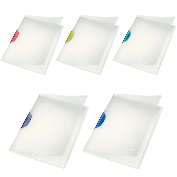 Dosar plastic A4 cu clema pivotanta, LEITZ Magic, ALEGE CULOAREA: Gri - Papet